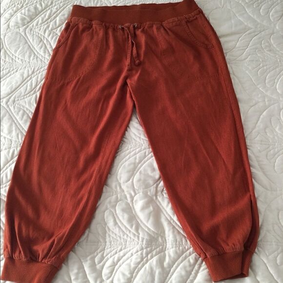 F21 L twill/linen joggers Sienna, pants - Picture 1 of 8